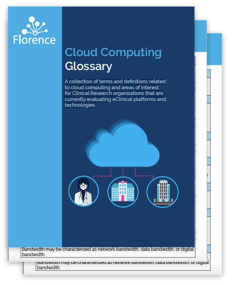 Florence eClinical Cloud Computing Glossary File