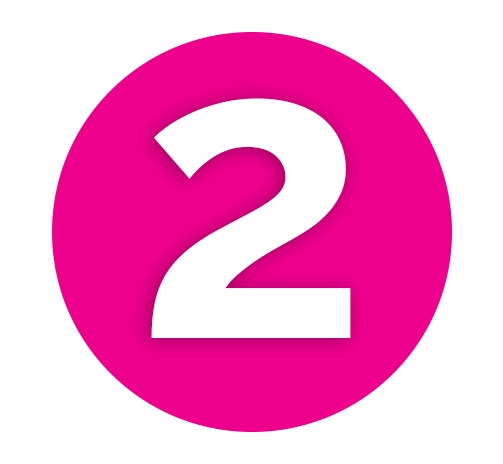 Number 2 Pink Icon