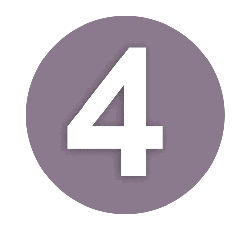 Number 4 Grey Pink